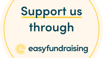 Text saying 'Support us through easyfundraising'