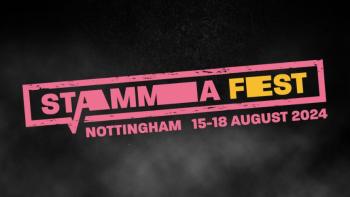 A logo saying 'STAMMAFest 15-18 August 2024 Nottingham