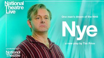 A man looking at the camera, with 'Nye' appearing over him