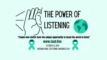An illustrated face with a hand behind its hear, with 'The Power of Listening' text above it