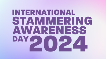 The words 'International Stammering Awareness Day 2024'