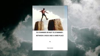 A book cover with a backdrop of a sky with dark clouds and the sun shining through