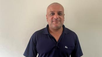 A man smiling