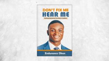 A book cover showing a man's smiling face