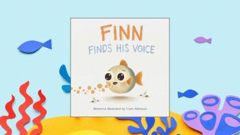 A children's book cover featuring an illustrated fish, against a backdrop showing the bottom of the sea, with coral and other fish surrounding it
