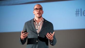A man doing a presentation