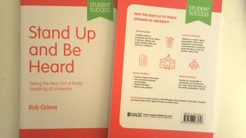 Front and back cover of the book 'Stand Up and Be Heard'