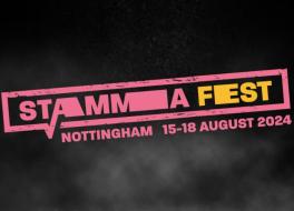 A logo saying 'STAMMAFest 15-18 August 2024 Nottingham