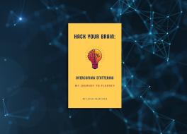 A book cover, with neural pathways in the background