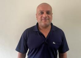 A man smiling