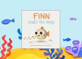 A children's book cover featuring an illustrated fish, against a backdrop showing the bottom of the sea, with coral and other fish surrounding it