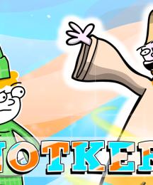 A comic strip featuring two men with the text 'Notker!'