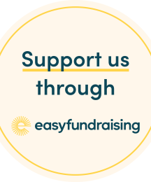 Text saying 'Support us through easyfundraising'