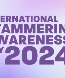 The words 'International Stammering Awareness Day 2024'