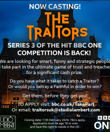 Lots of text with the header 'The Traitors'