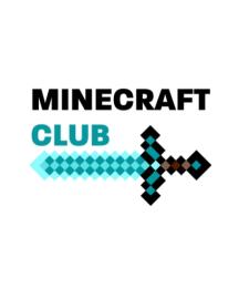 An animated sword with 'STAMMA Minecraft Club' above it