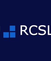 A logo featuring five squares and the initials RCSLT