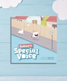 A children's book cover with clouds around it