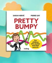 A children's book cover featuring an illustration of a boy, surrounded by speech bubbles