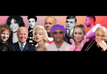 Eleven famous people including musicians and actors