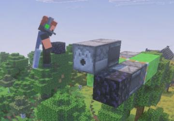 A scene from the Minecraft video game