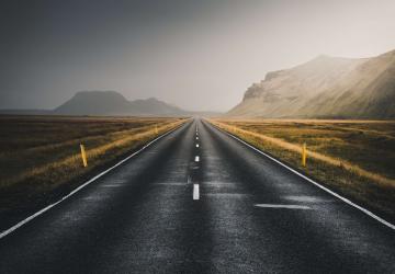 An empty road