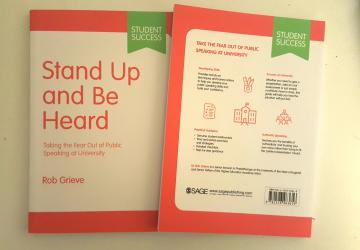 Front and back cover of the book 'Stand Up and Be Heard'
