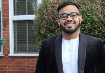 A man smiling for the camera