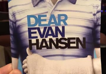 The cover of the brochure to the musical Dear Evan Hansen