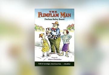 An illustrated cover of the book The Flimflam Man