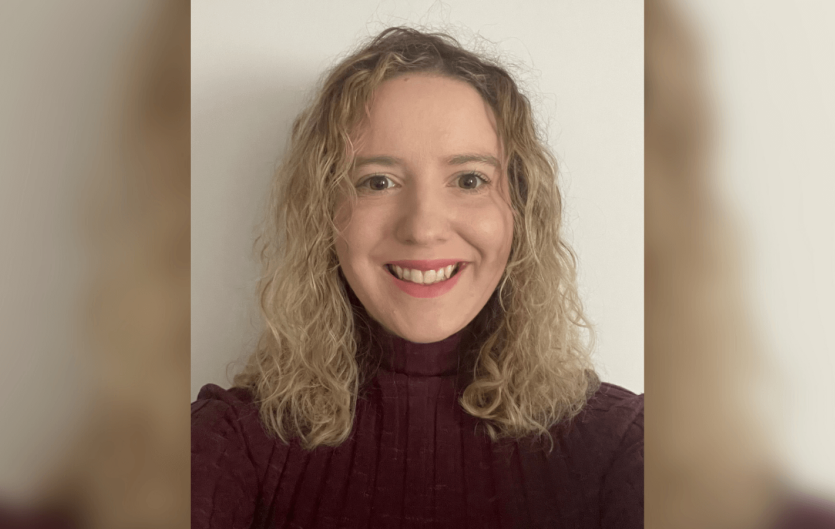 Helping those to find their voice The article's author, Carla Johnson, looking at the camera