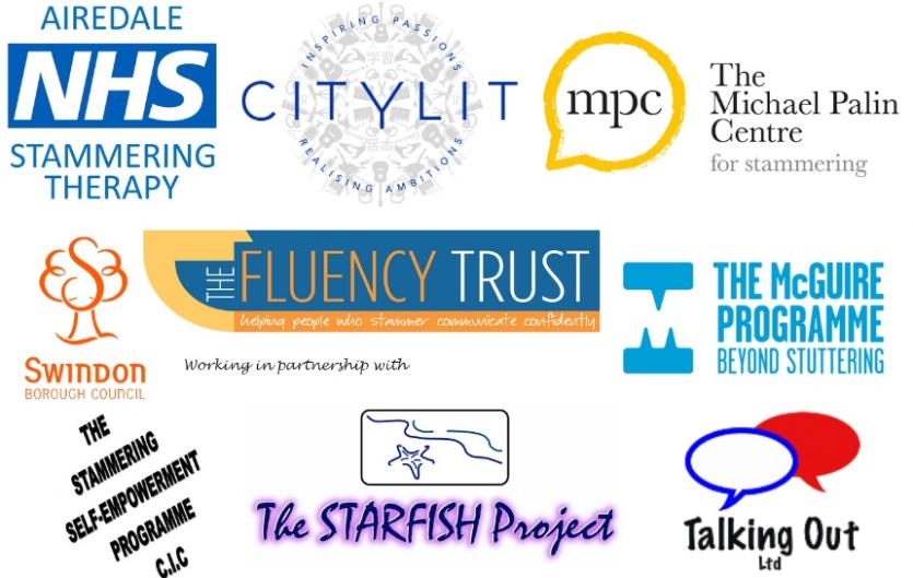 Therapy, Courses & Covid-19: What's Happening? Logos of stammering courses and therapies