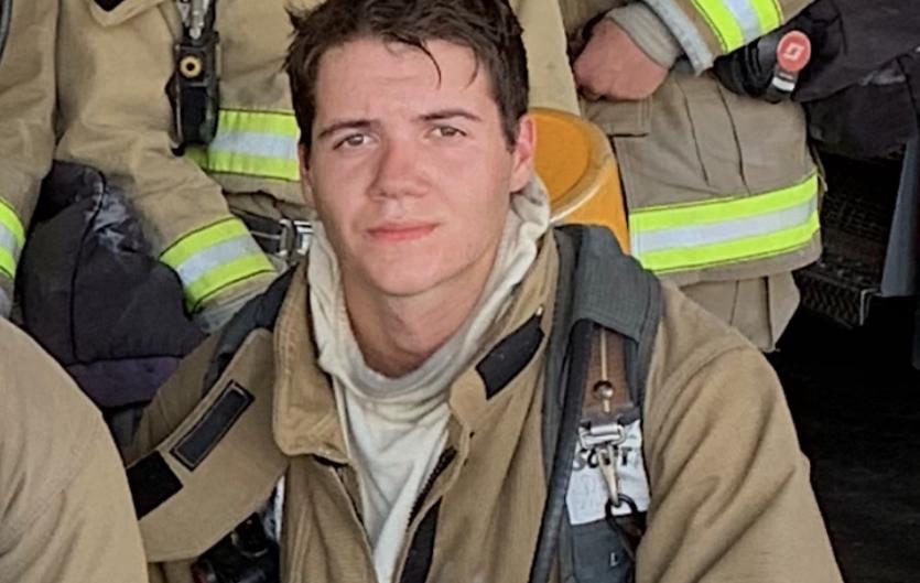 Stammering doesn't define my capability as a firefighter The author, Esteban Alfonso, in his firefighter's uniform