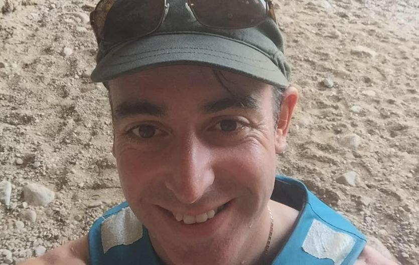 My speech wasn't a barrier at university Giles Newlyn-Bowmer: selfie on a beach