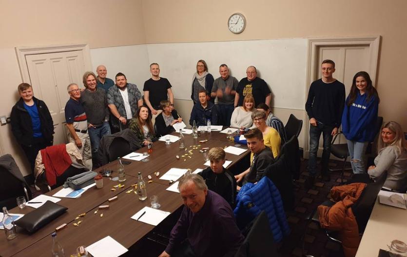Glasgow group Members of the Glasgow stammering group looking at the camera