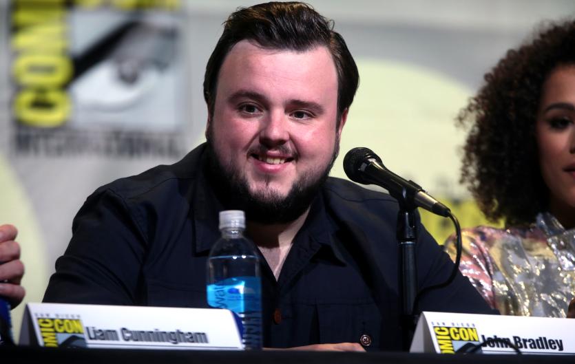 Samwell's stammer Actor John Bradley onstage at Comic-con