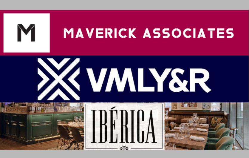 Company logos for Maverick Associates, VMLY&R and Iberica