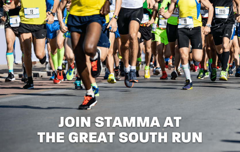 The Great South Run 2022 Marathon runners' legs