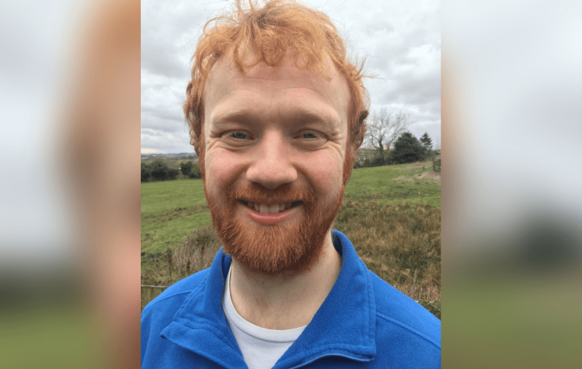 What if we fight for our right to stammer? The article's author, Patrick Campbell, looking at the camera