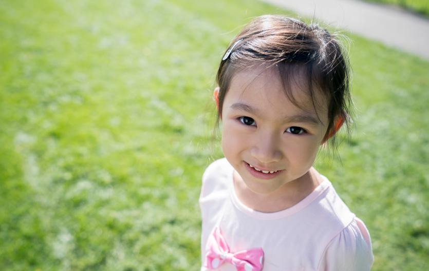 For Parents Young girl looking at the camera