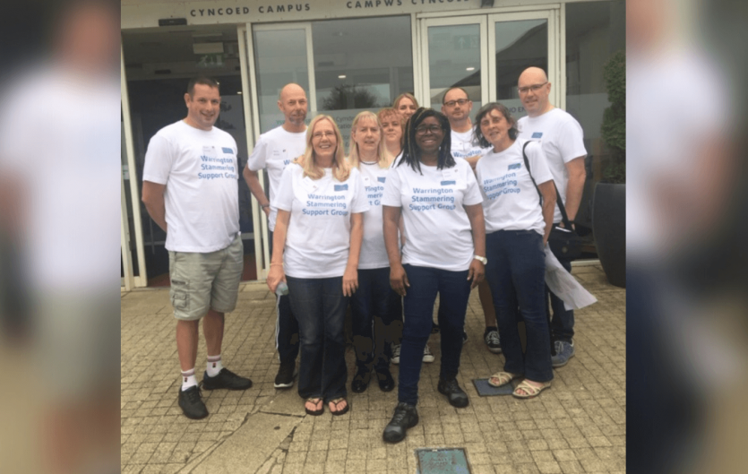 The Warrington Stammering Support Group Members of the Warrington Stammering Support Group looking at the camera