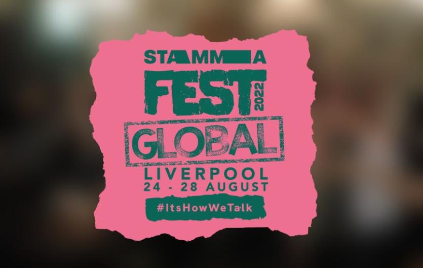Text saying 'STAMMAFest Global 2022', with dates included