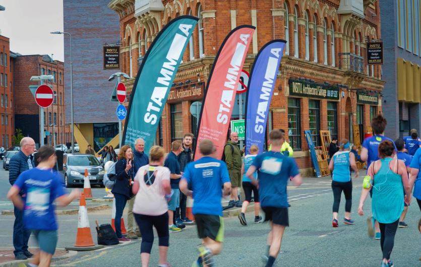 Come Fly the Flag, London 21 July Stamma at the Manchester 10K 2019