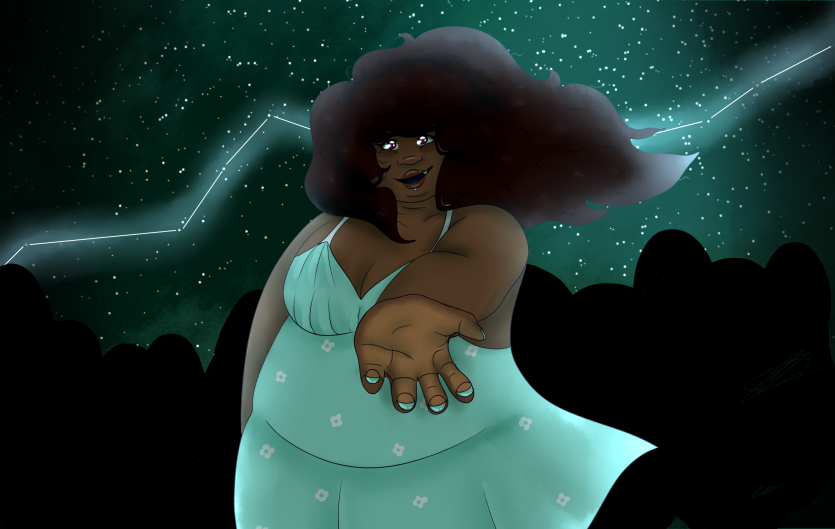 An image of Jo Murphy's comic protagonist, Kring