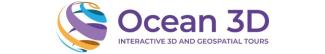 A logo saying 'Ocean 3D'