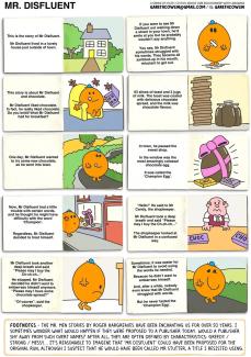 A comic strip based on the Mr. Men stories