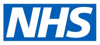 A logo with the letters 'NHS'