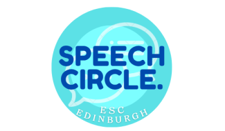 A round logo saying 'Edinburgh Speech Circle'