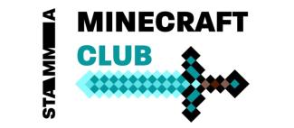 A logo saying 'STAMMA Minecraft Club' above an illustrated pixellated sword