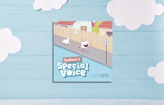 A children's book cover with clouds around it